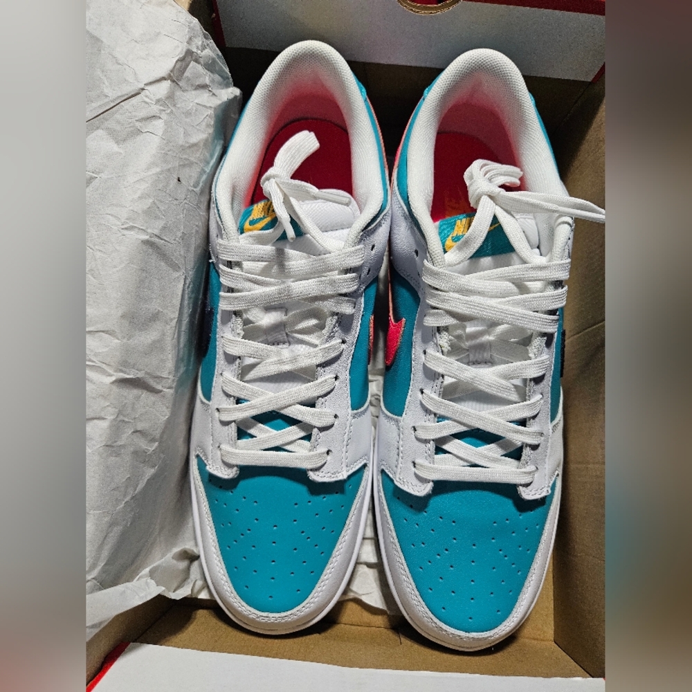 Nike Dunk Low "Dusty Cactus-Thunder Blue" Size 11.5 - Picture 2 of 5